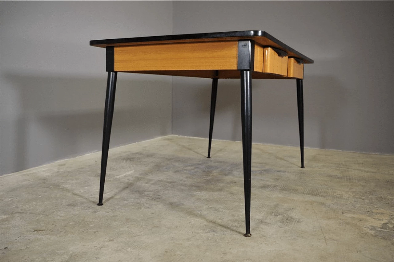 Tavolo in formica di Salvarani con cassetti, anni '50 1372967