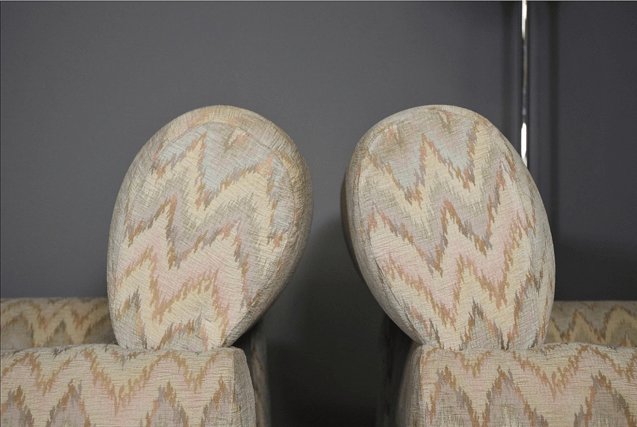 3 Missoni style armchairs, 1970s 1373009