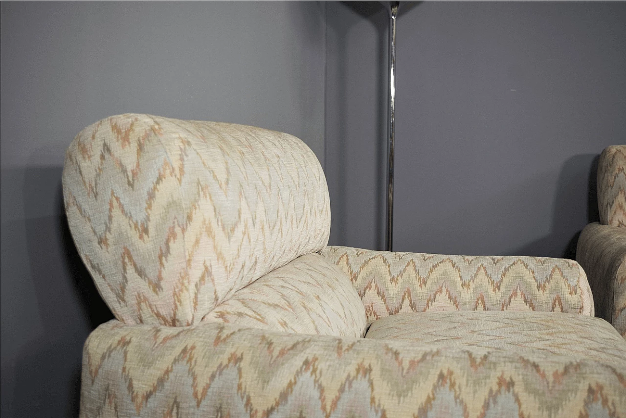 3 Missoni style armchairs, 1970s 1373011