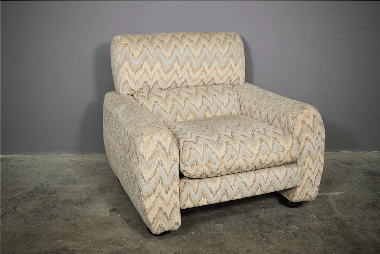 3 Missoni style armchairs, 1970s 1373015