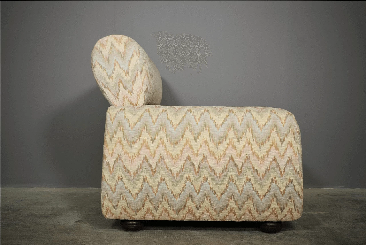 3 Missoni style armchairs, 1970s 1373016