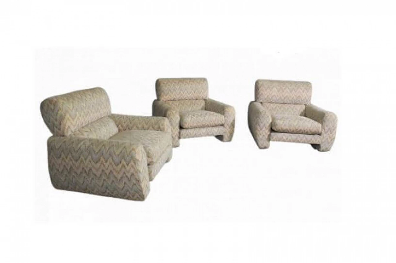 3 Missoni style armchairs, 1970s 1373029