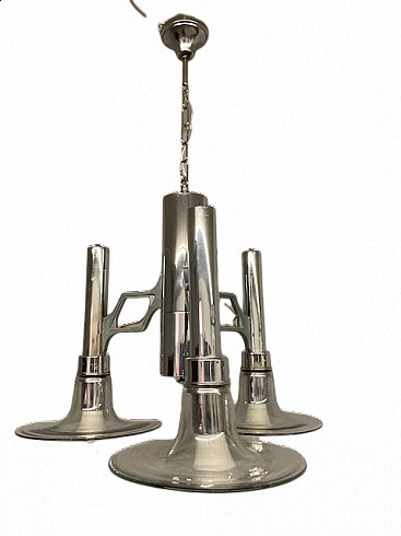 Chandelier with 3 lights by Sciolari, 70s