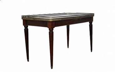 Coffee table with Carrara marble top, late 19th century