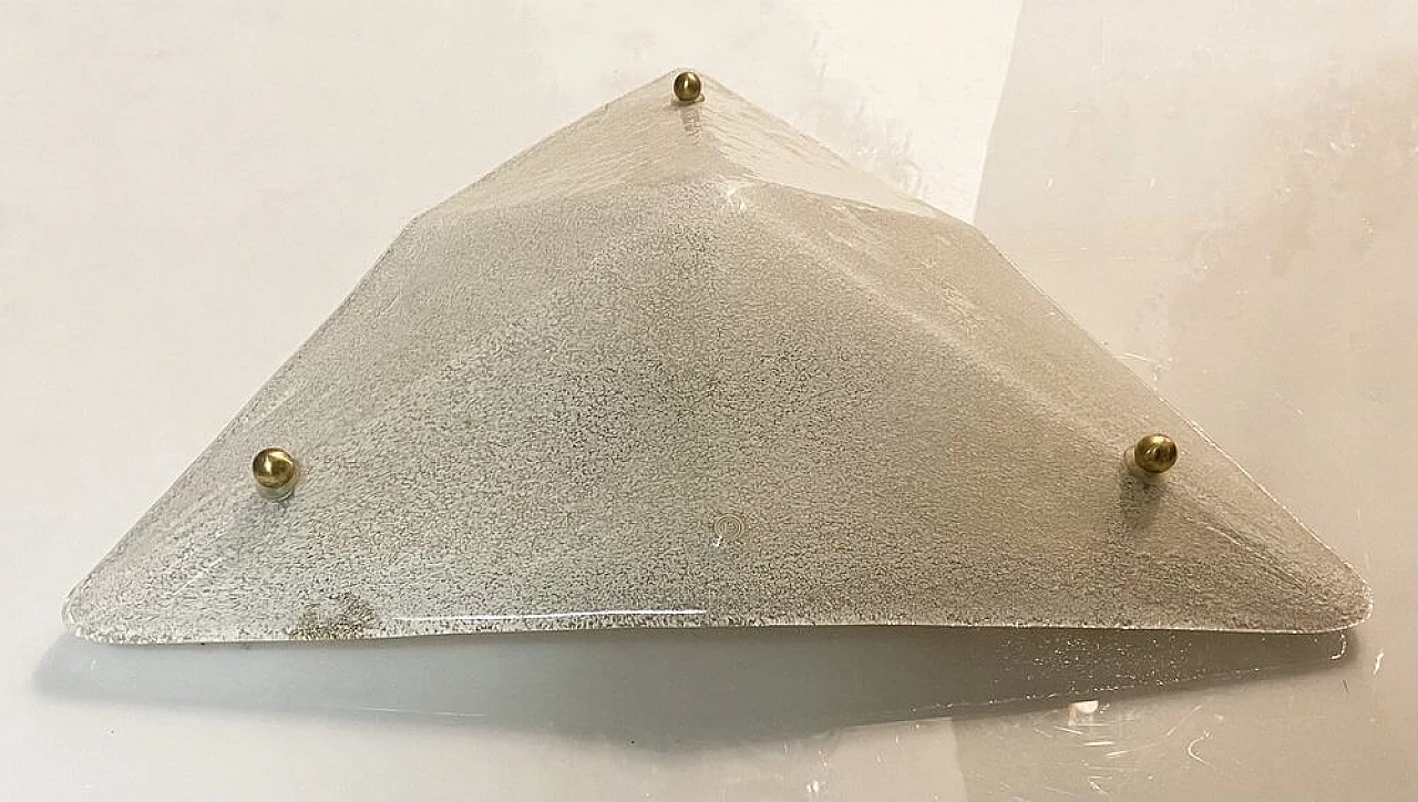 Plafoniera in vetro di Murano La Murrina, anni '80 1373325