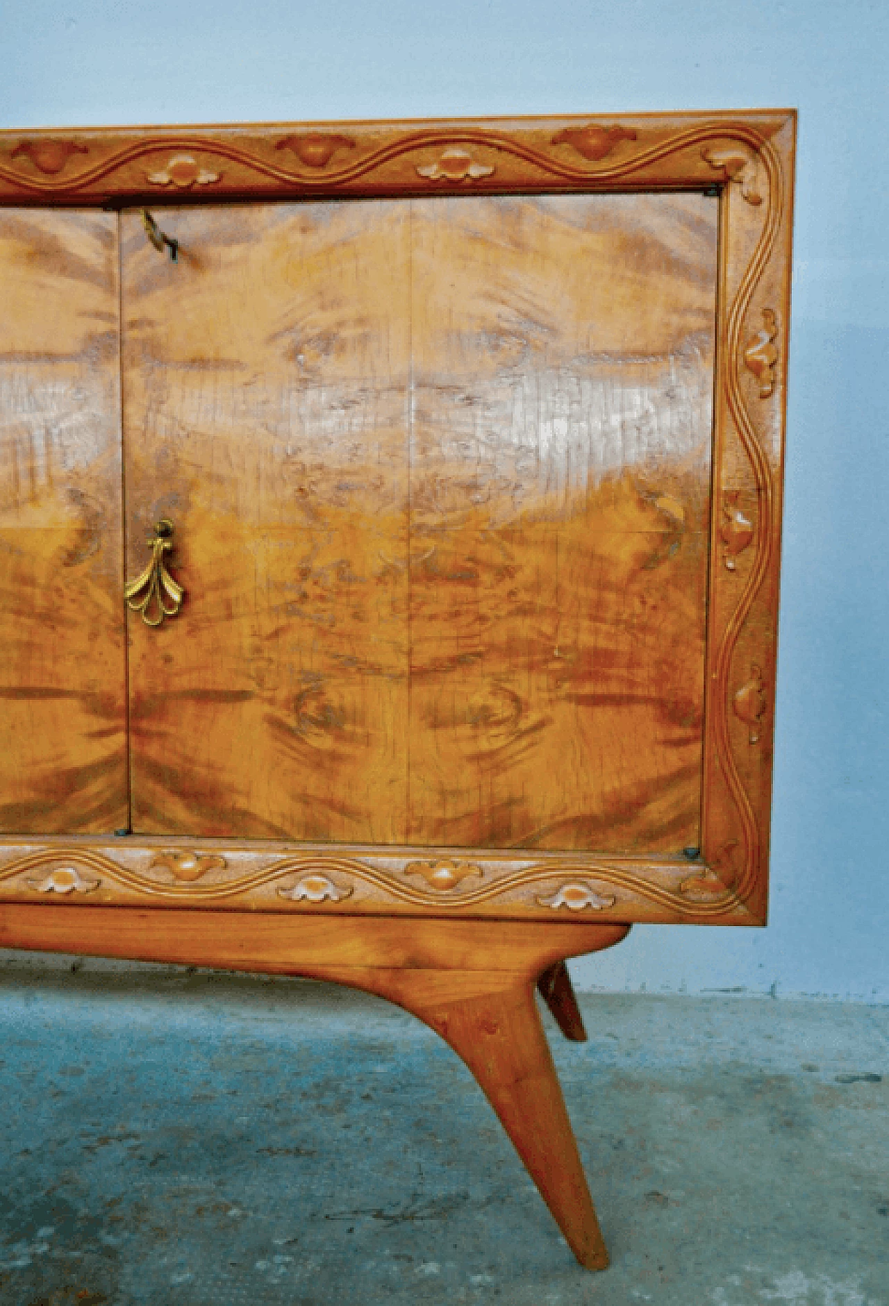 Coppia di credenze in ciliegio e noce, anni '50 1373436