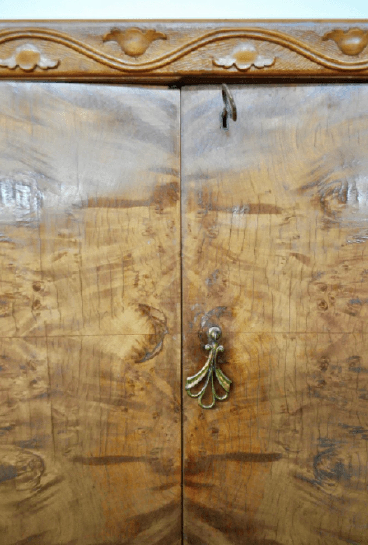 Coppia di credenze in ciliegio e noce, anni '50 1373444