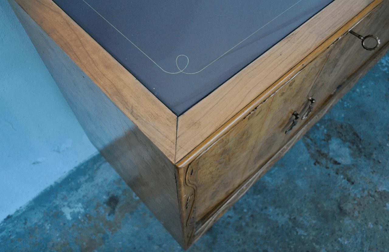 Coppia di credenze in ciliegio e noce, anni '50 1373445