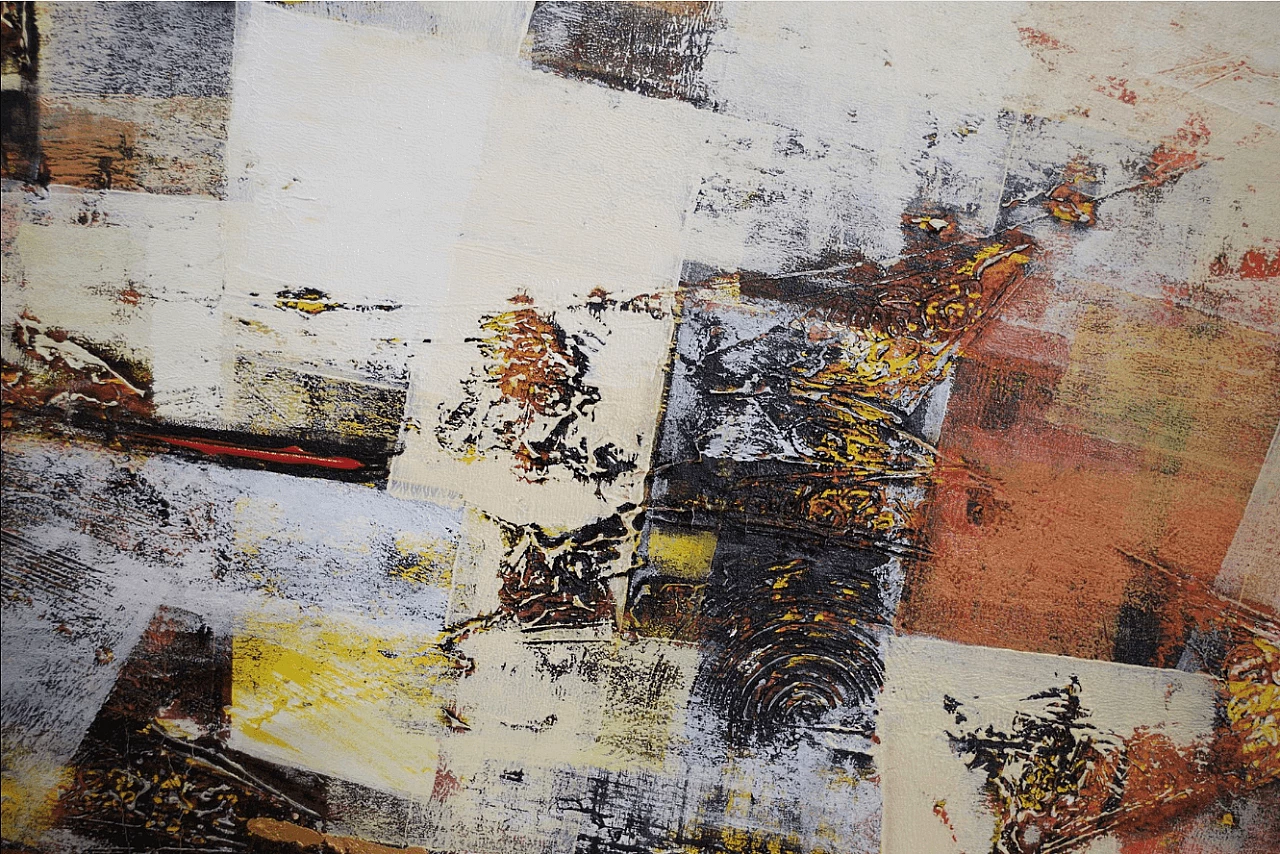 Abstract painting on canvas, 21st century 1373448