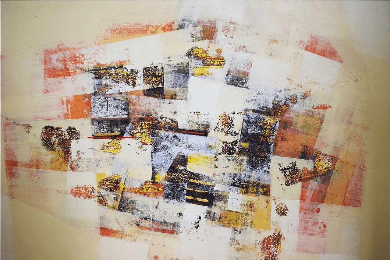 Abstract painting on canvas, 21st century 1373451