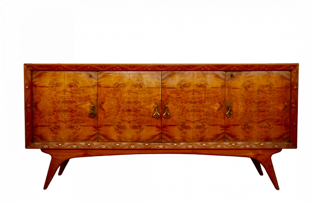 Coppia di credenze in ciliegio e noce, anni '50 1373455