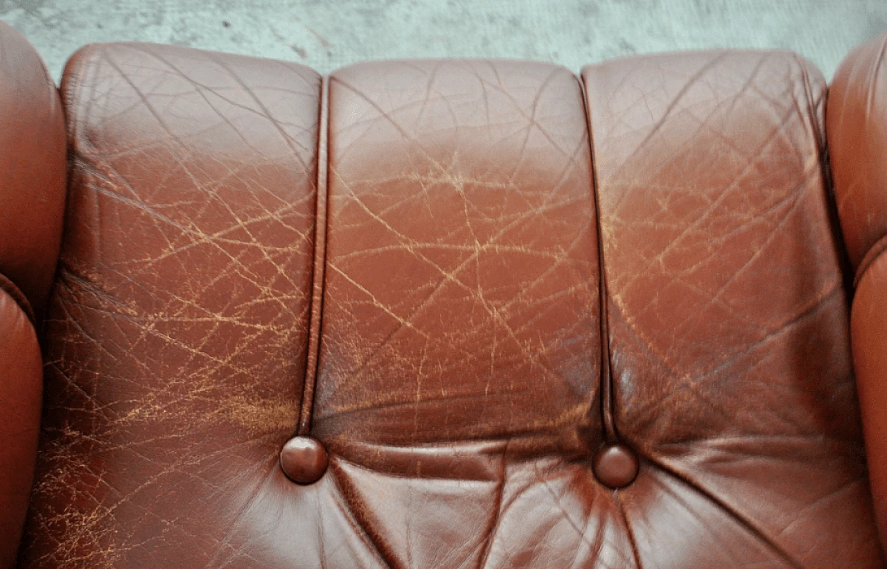 Coppia di poltrone in pelle, anni '70 1373482