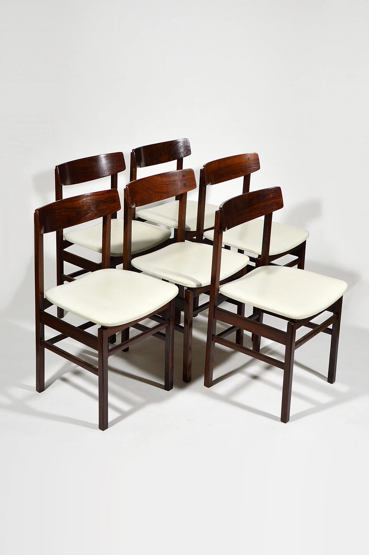 6 Rosewood dining chairs, 60s 1373511