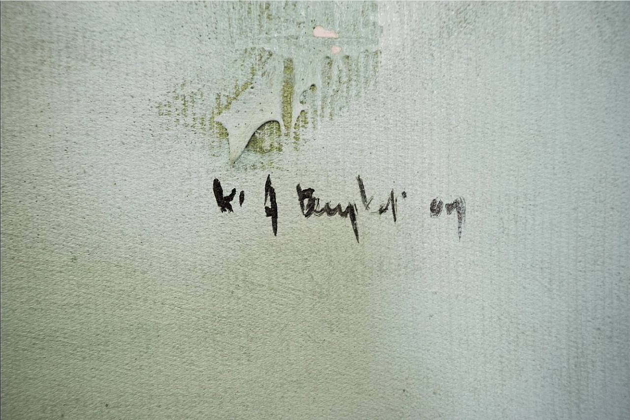 Dipinto astratto su tela, anni 2000 1373703