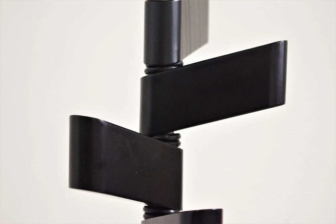Black wooden coat rack, 1970s 1373983