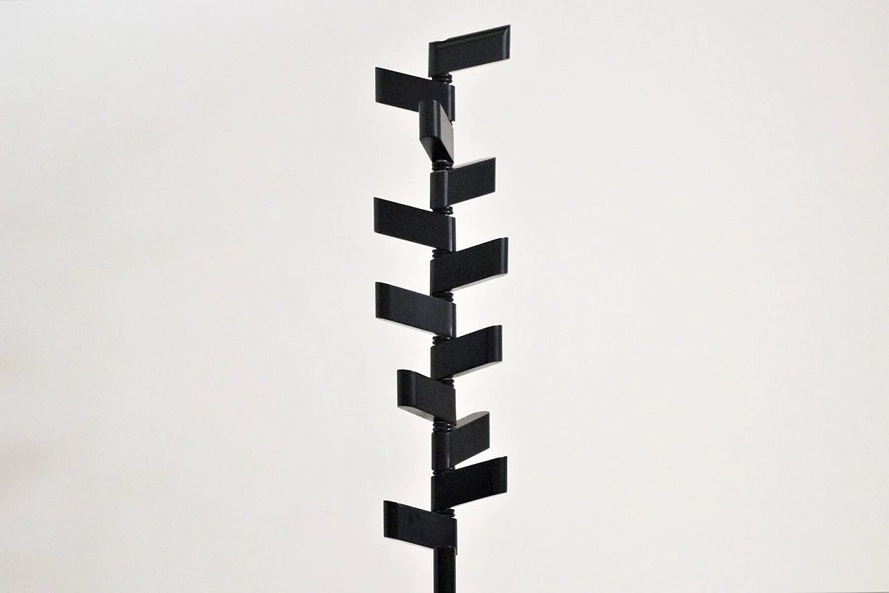 Black wooden coat rack, 1970s 1373985