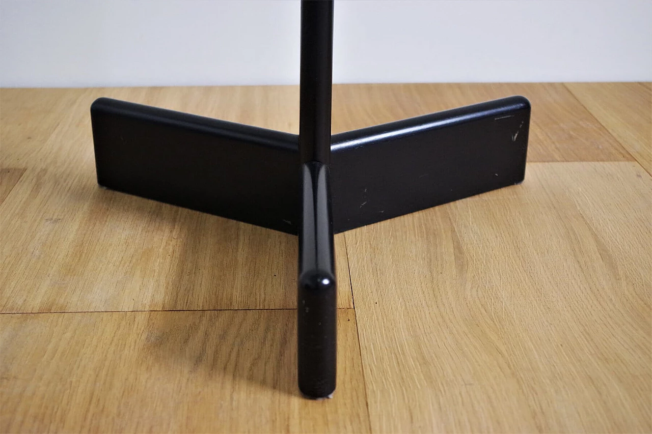 Black wooden coat rack, 1970s 1373986