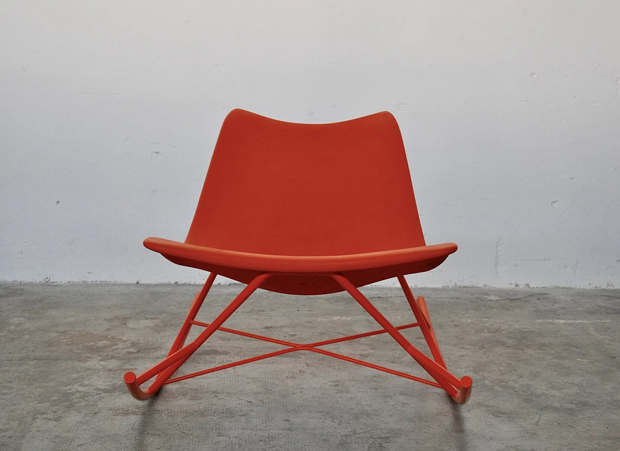 Sedia a dondolo in metallo e poliuretano di Sintesi, anni 2000 1374095