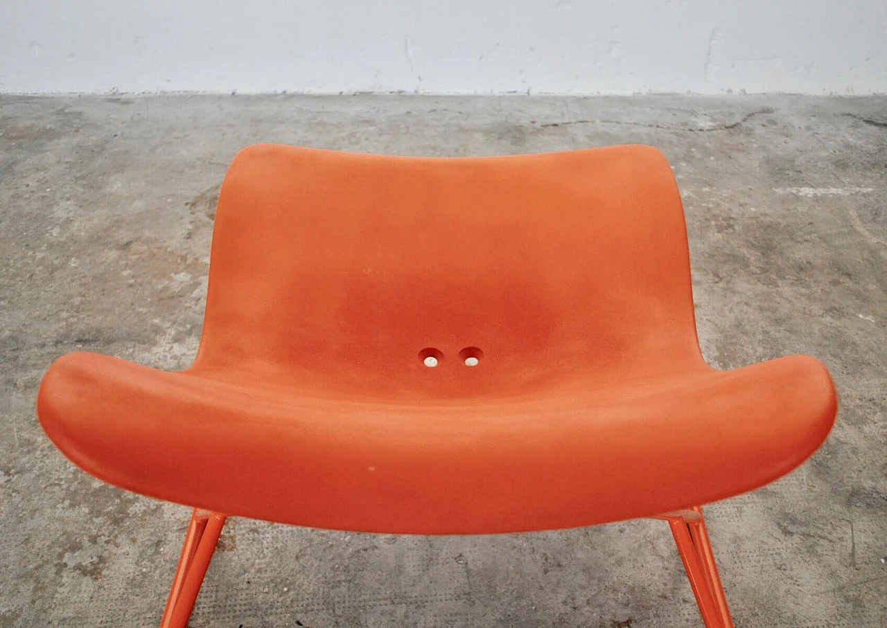 Sedia a dondolo in metallo e poliuretano di Sintesi, anni 2000 1374097