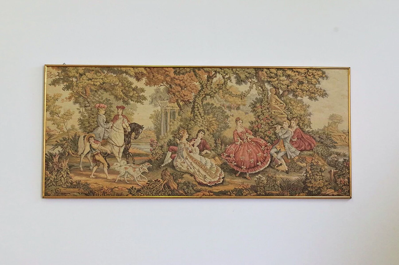 Wall tapestry with gilded frame, 1960s 1374102