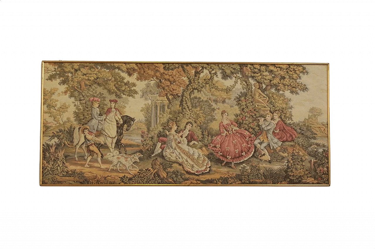 Wall tapestry with gilded frame, 1960s 1374109