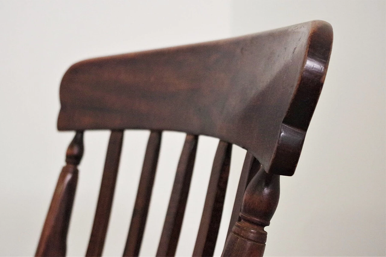 4 sedie da fattoria Windsor in stile vittoriano inglese in faggio, del '900 1374126