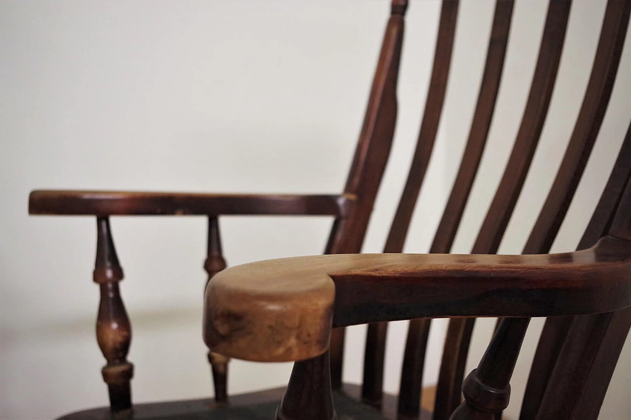 4 sedie da fattoria Windsor in stile vittoriano inglese in faggio, del '900 1374127