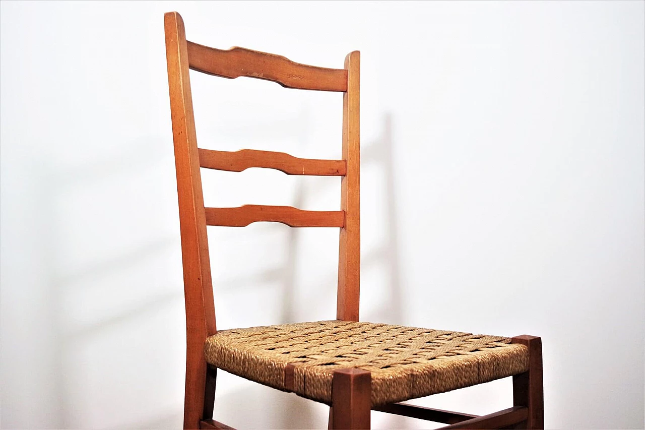 Tavolo, sedie e credenza in legno di Melchiorre Bega, anni '40 1374561