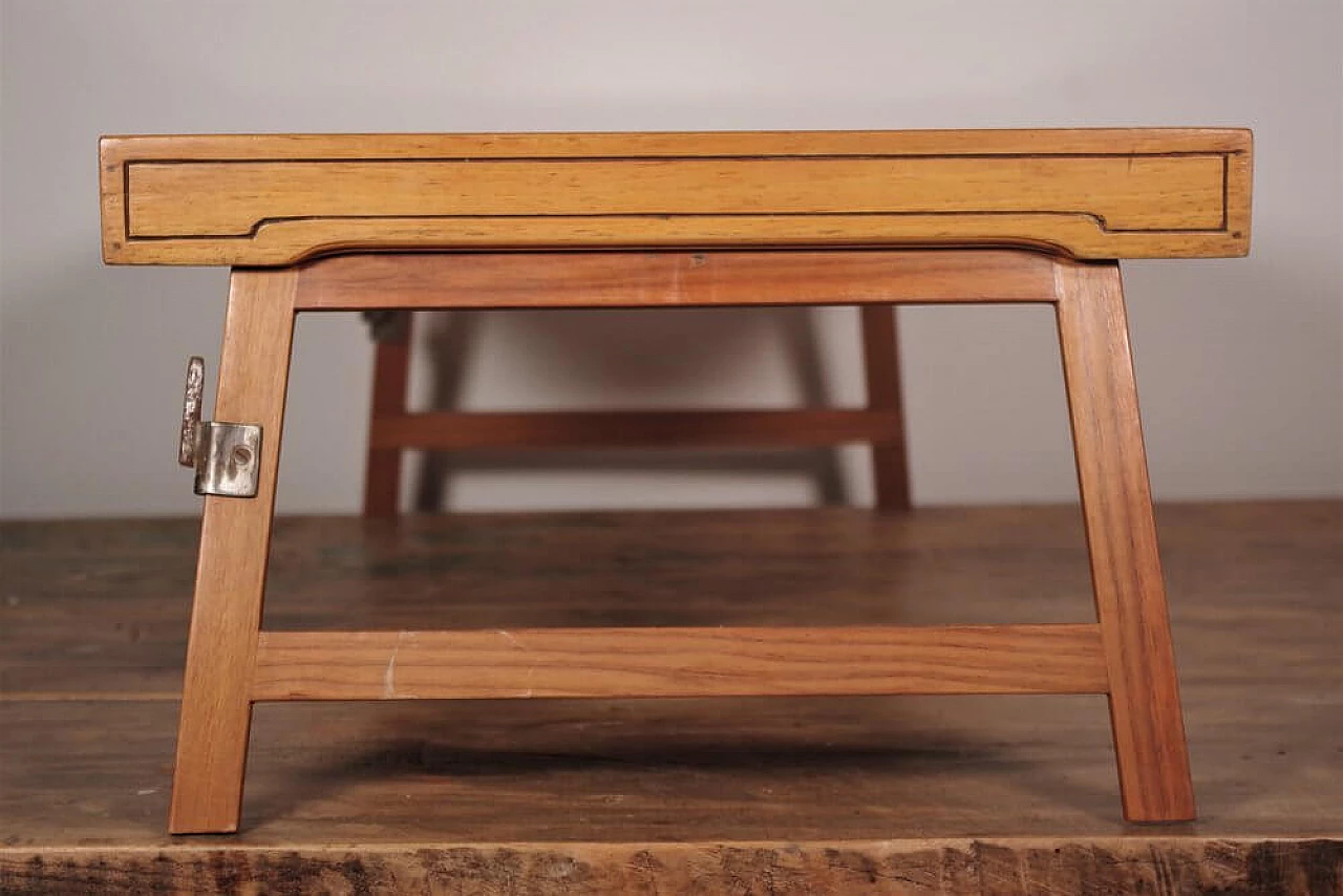 Vassoio da colazione in legno, anni '70 1374601