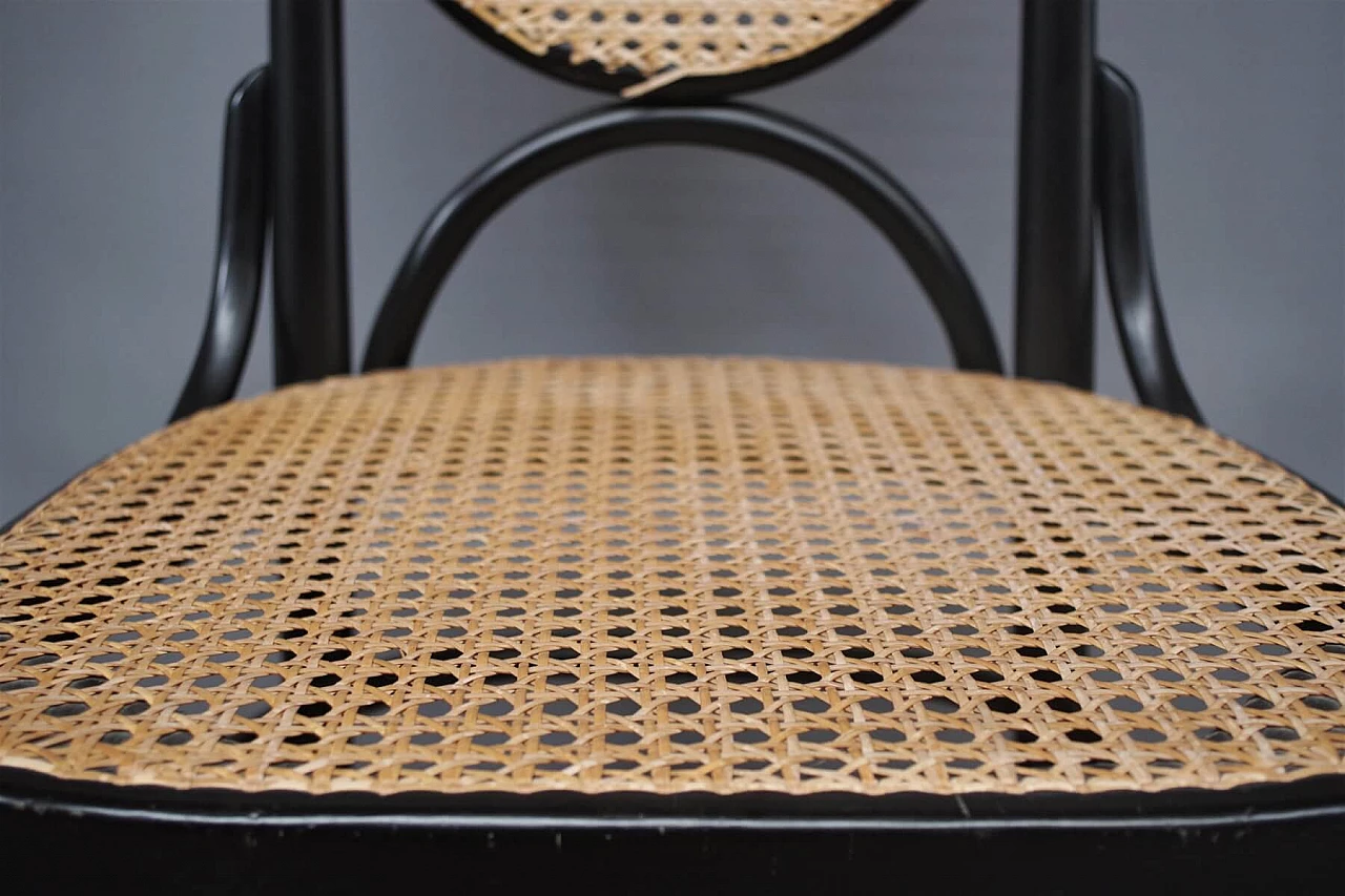 6 Thonet chairs in curved beech and Vienna straw, 1980s 1374645