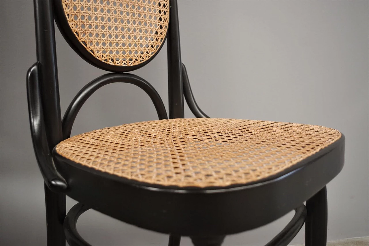 6 Thonet chairs in curved beech and Vienna straw, 1980s 1374646