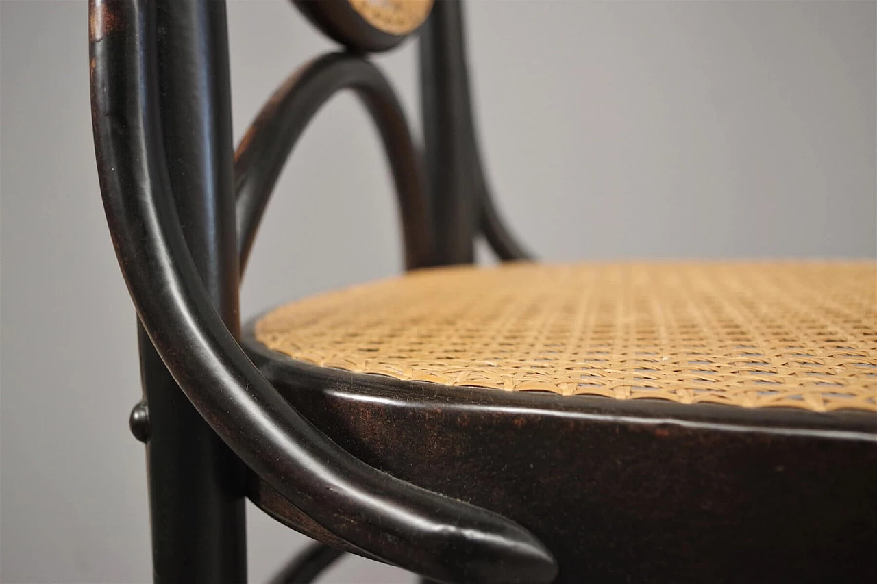 6 Thonet chairs in curved beech and Vienna straw, 1980s 1374647