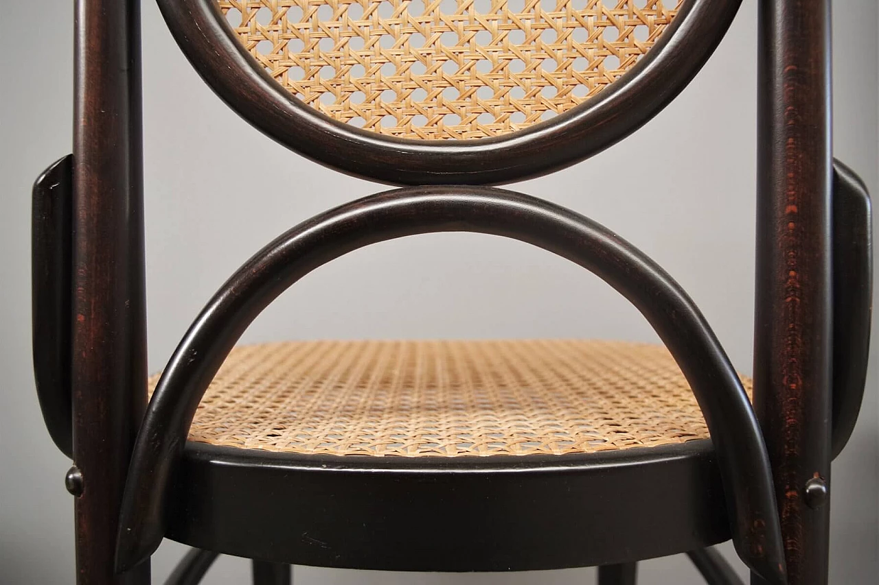 6 Thonet chairs in curved beech and Vienna straw, 1980s 1374648