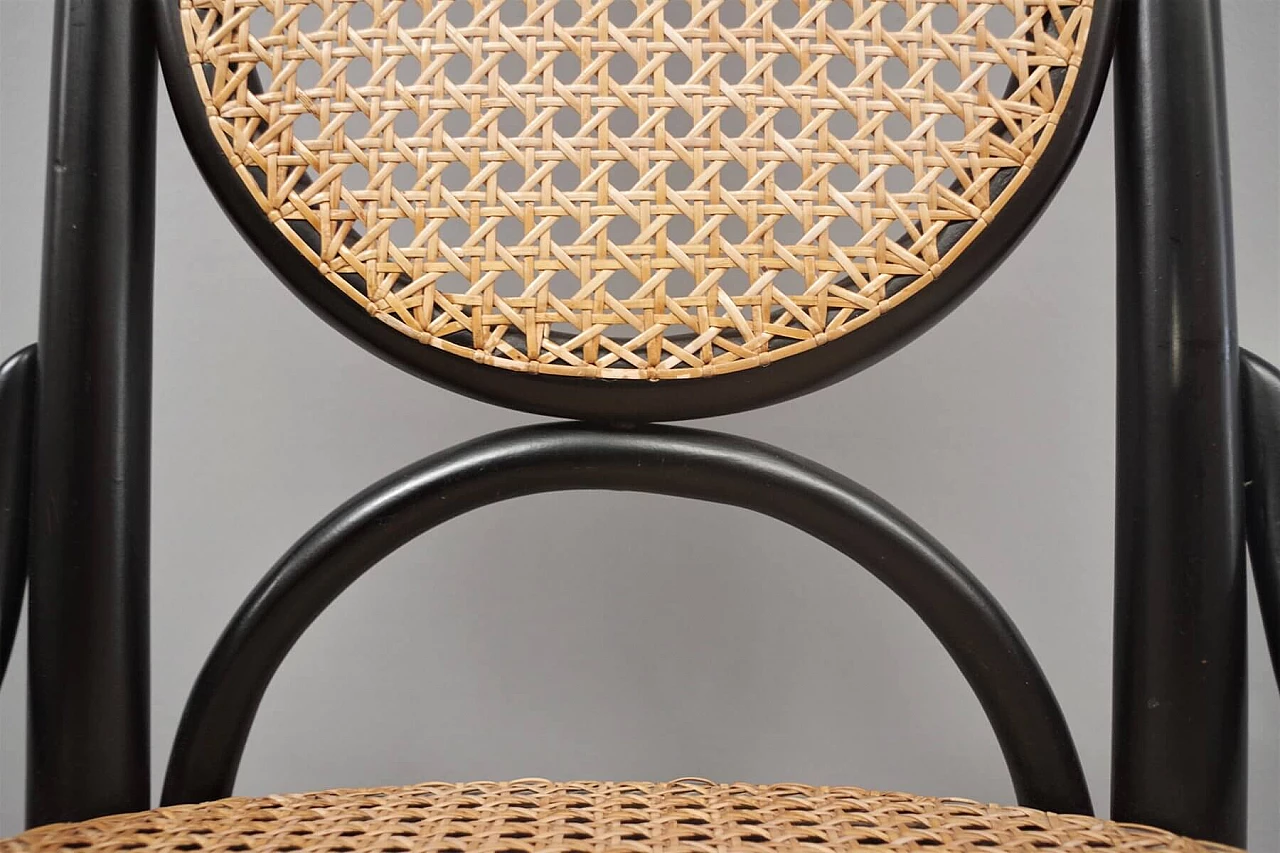 6 Thonet chairs in curved beech and Vienna straw, 1980s 1374650