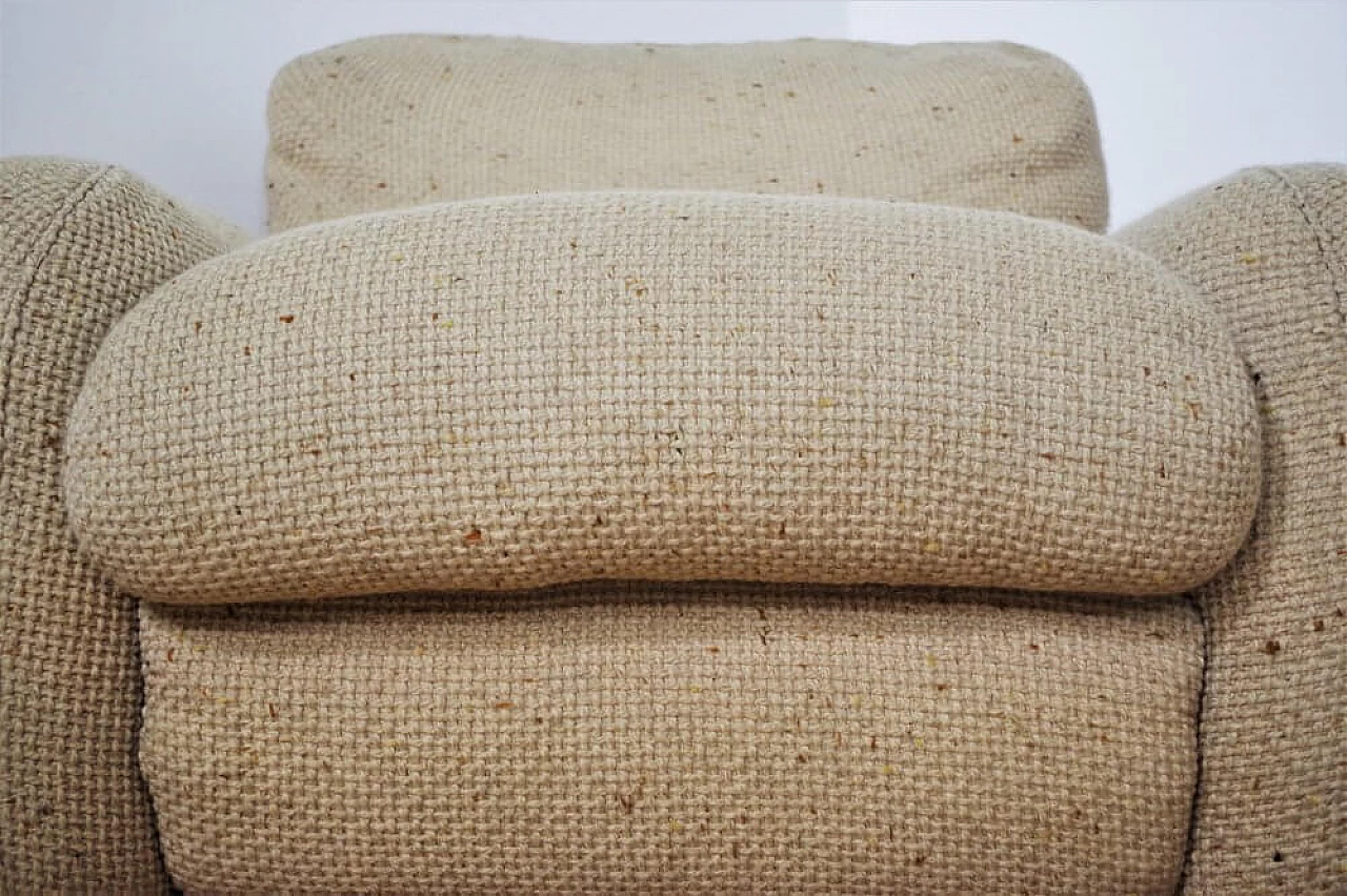 Coppia di divani in lana con poltrona di Busnelli, anni '70 1374791