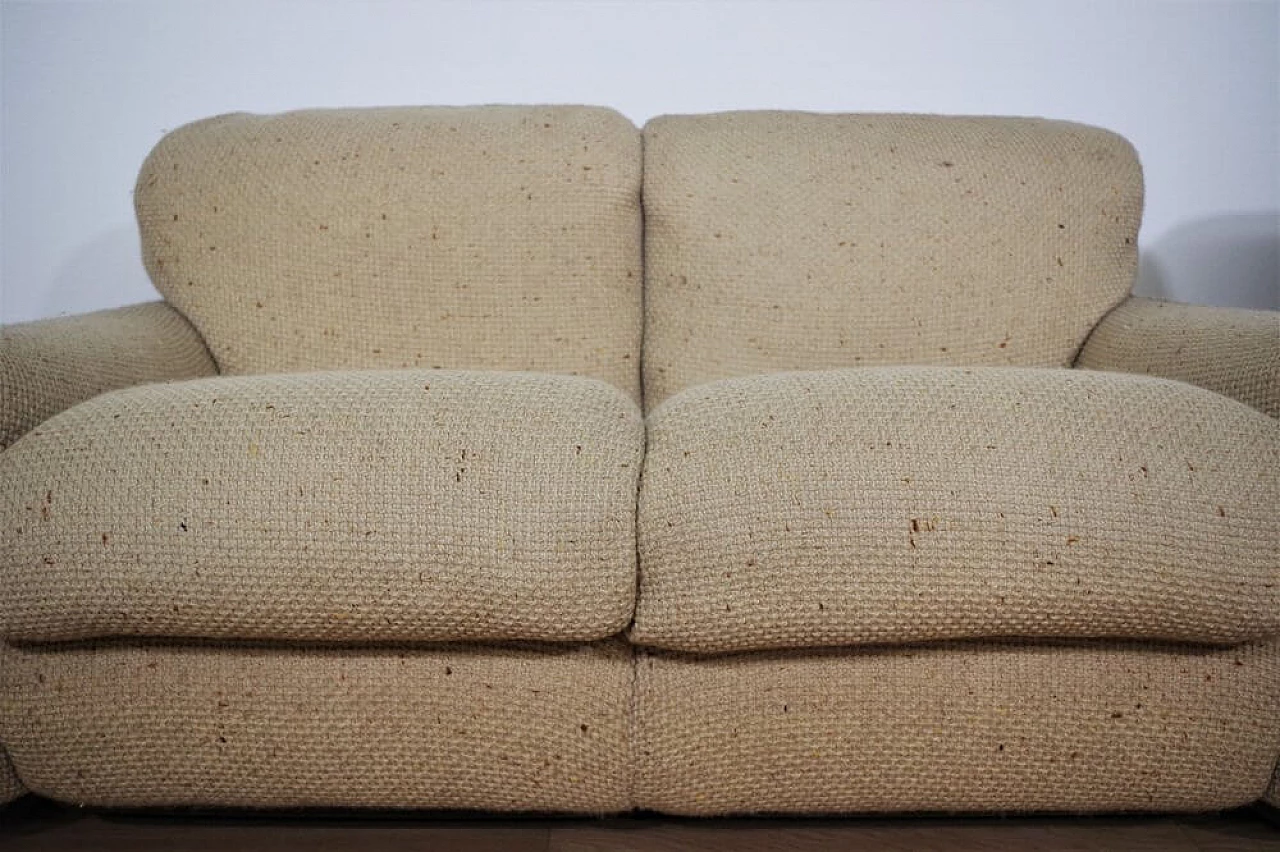 Coppia di divani in lana con poltrona di Busnelli, anni '70 1374796