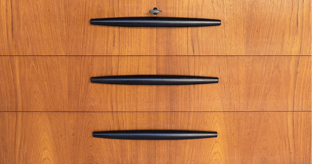 Swedish teak chest of drawers by Bröderna Gustafssons for Träindustri, 1950s 1374846