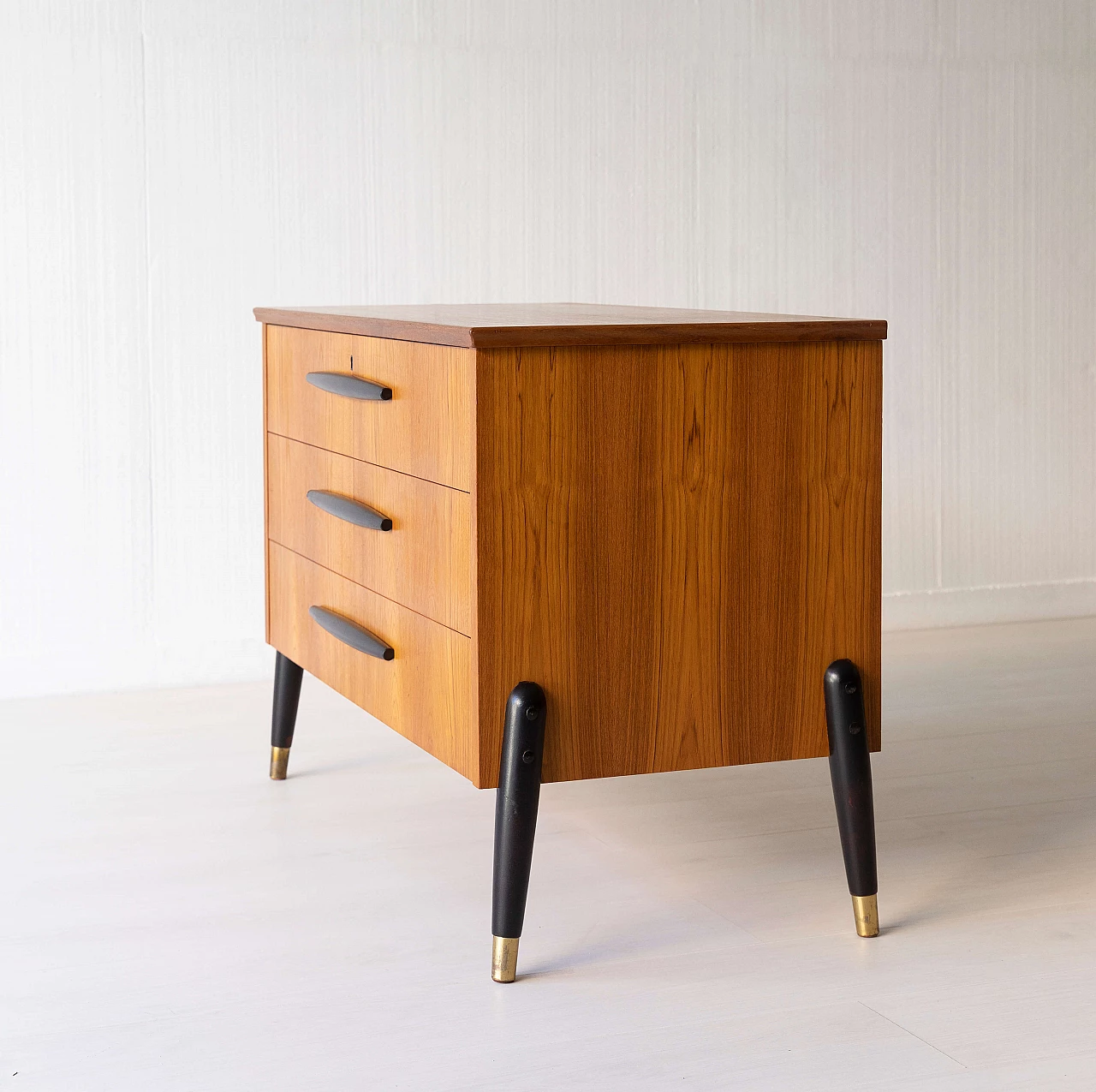Swedish teak chest of drawers by Bröderna Gustafssons for Träindustri, 1950s 1374847