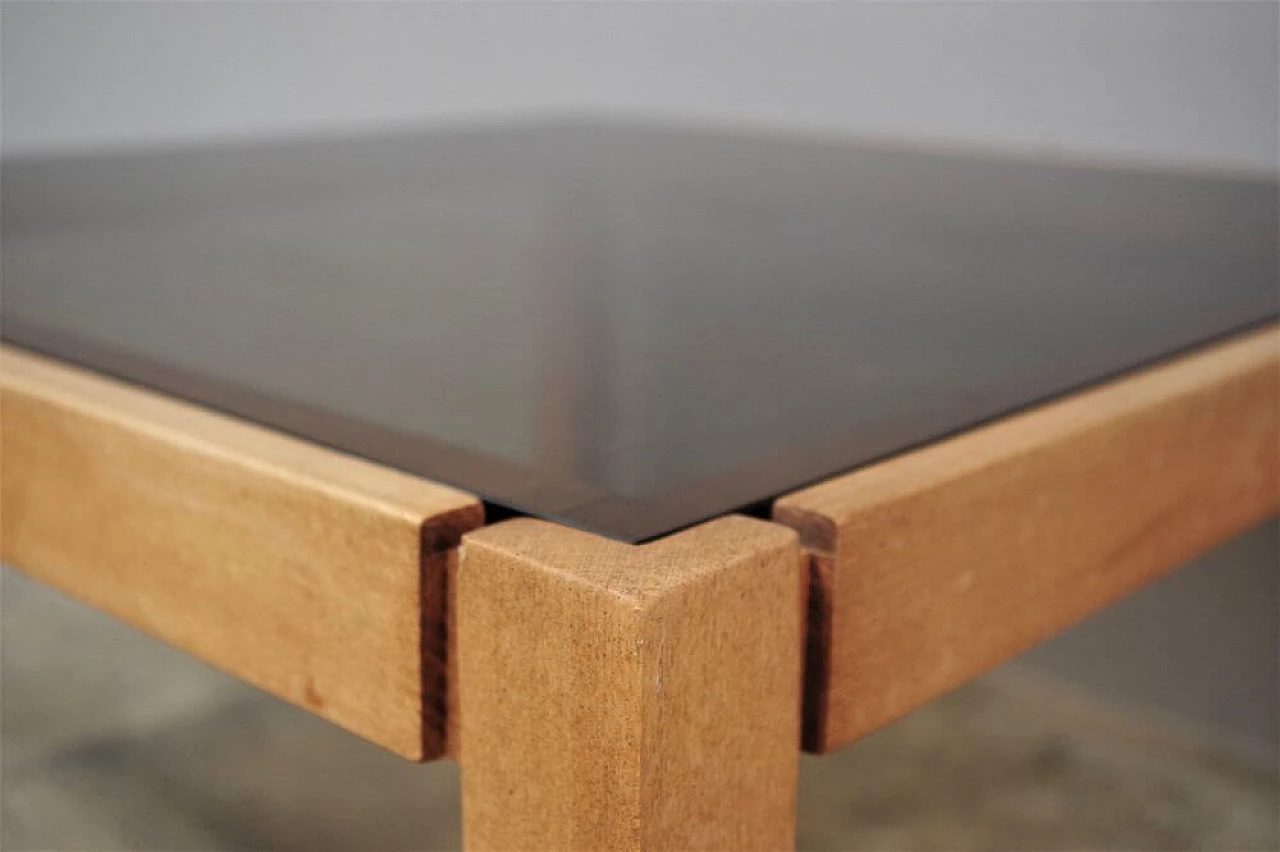 Low table with smoked glass top, 1980s 1374868