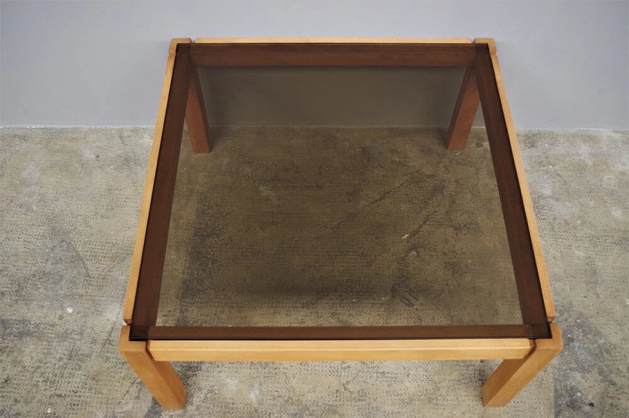 Low table with smoked glass top, 1980s 1374870