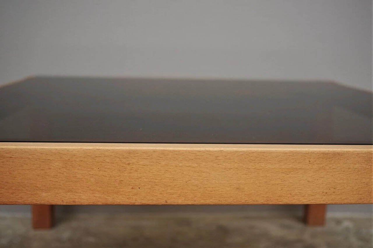 Low table with smoked glass top, 1980s 1374871