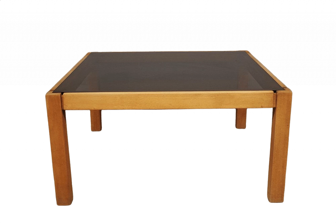 Low table with smoked glass top, 1980s 1374874
