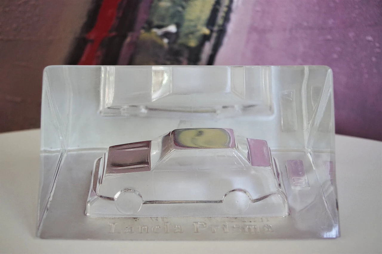 Lancia Prisma Murano crystal paperweight, 1980s 1374982