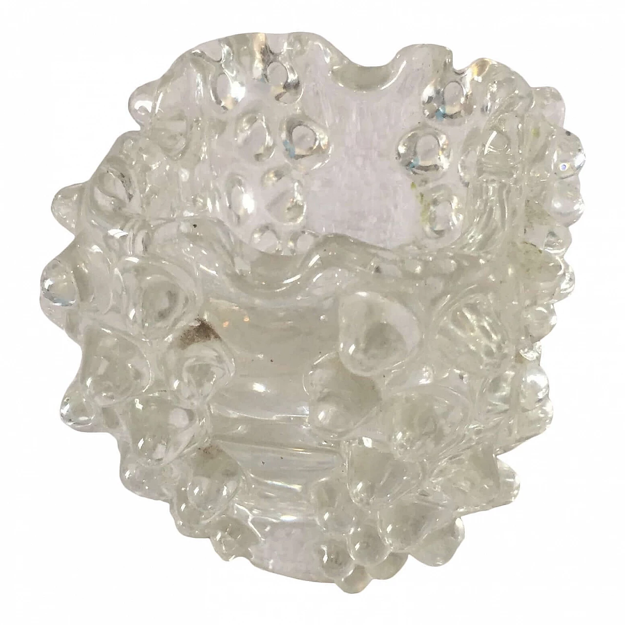 Ashtray in rostrato Murano glass by Barovier e Toso, 1950s 1374989