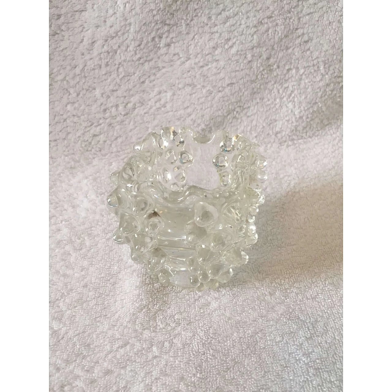 Ashtray in rostrato Murano glass by Barovier e Toso, 1950s 1374992