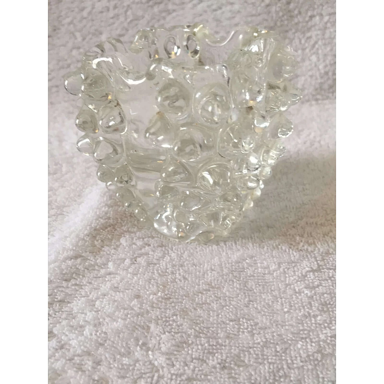 Ashtray in rostrato Murano glass by Barovier e Toso, 1950s 1374997