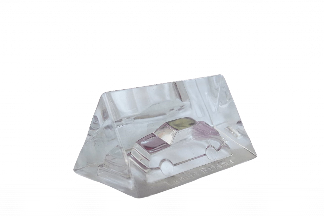 Fermacarte di Lancia Prisma in cristallo di Murano, anni '80 1375002