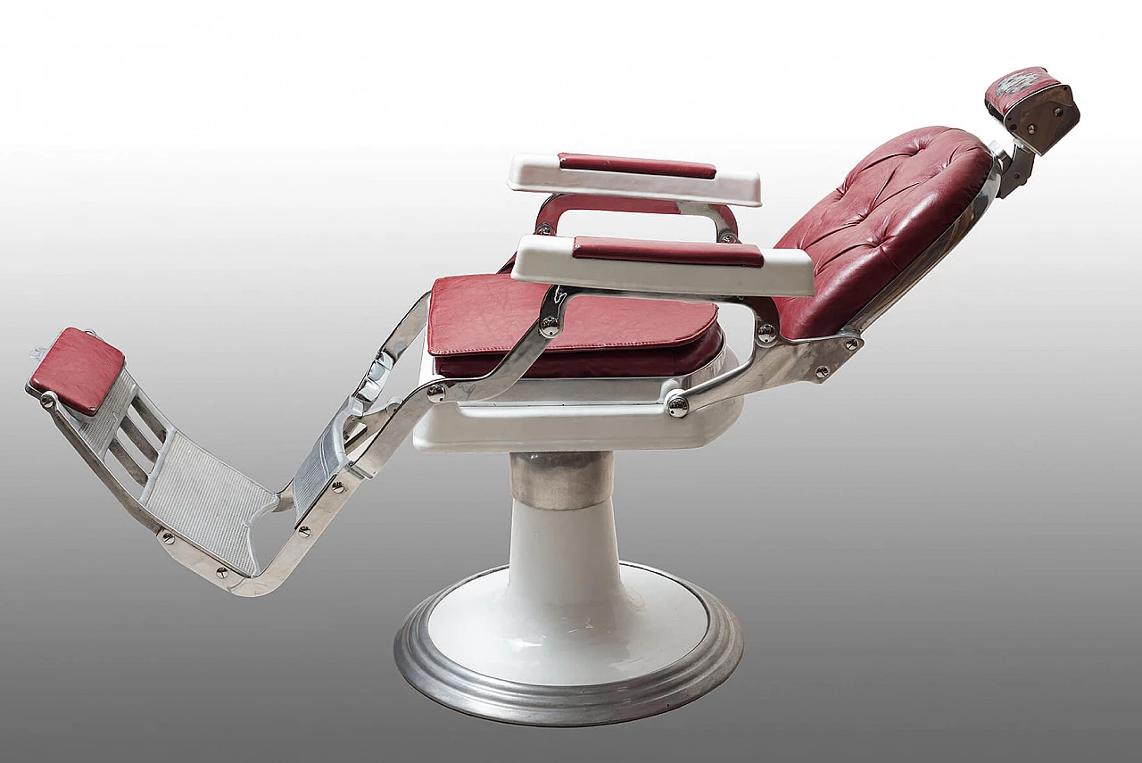 Neapolitan steel barber's chair, 1960s 1375132