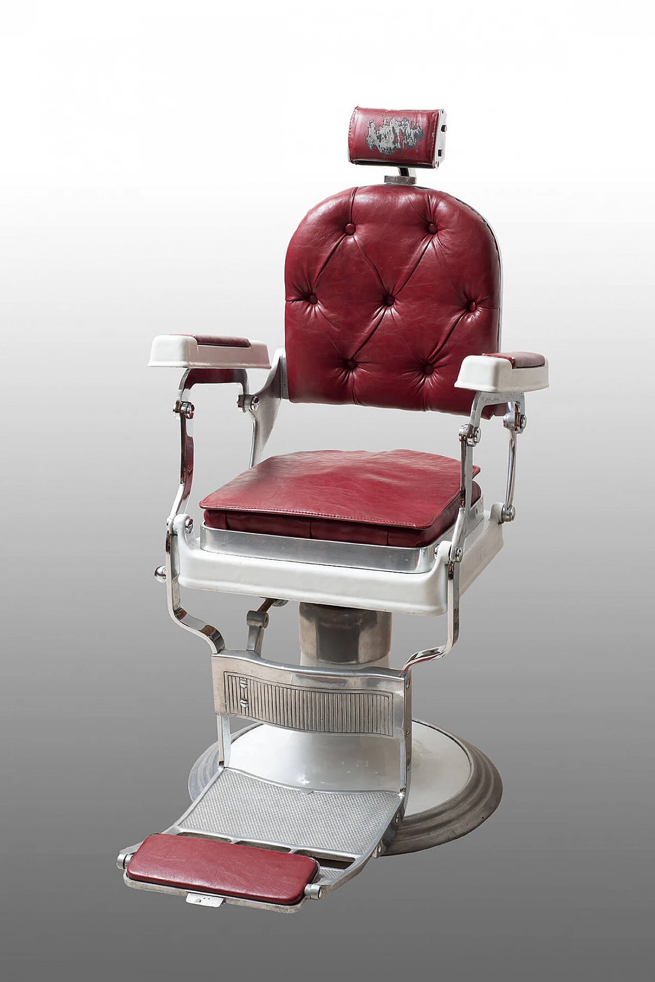 Neapolitan steel barber's chair, 1960s 1375136