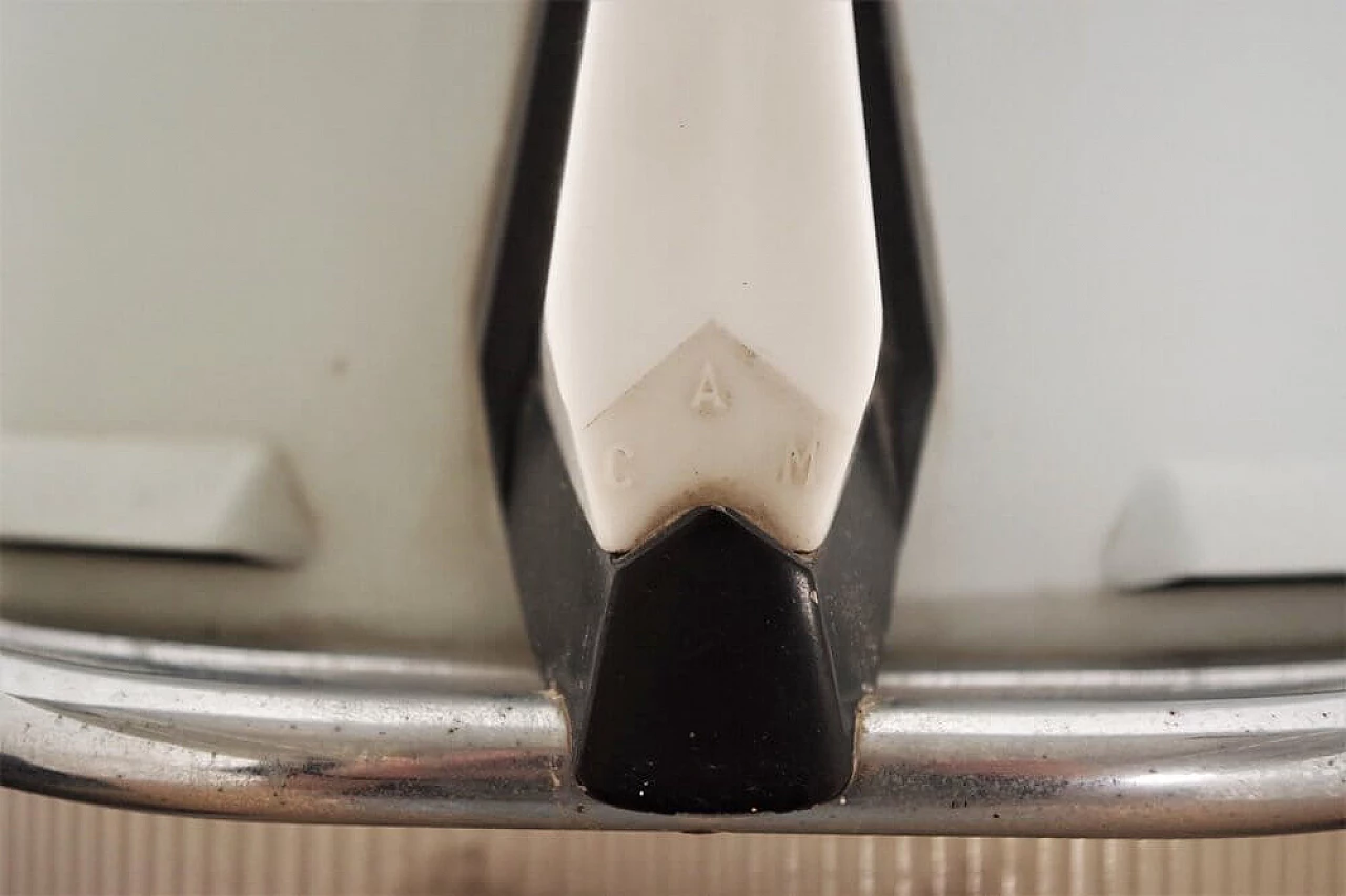 4 poltrone da parrucchiere in finta pelle con casco, anni '70 1375148